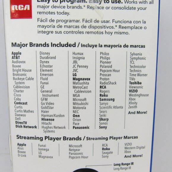 RCA Universal Remote 4 Device Works with All Major Brands Backlit Keys New - Picture 6 of 7